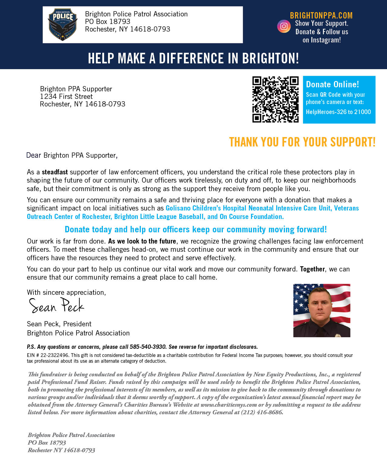 Donation Letter